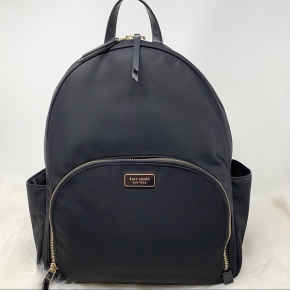 Kate spade Large Backpack dawn black pouch set - Picture 2 of 8